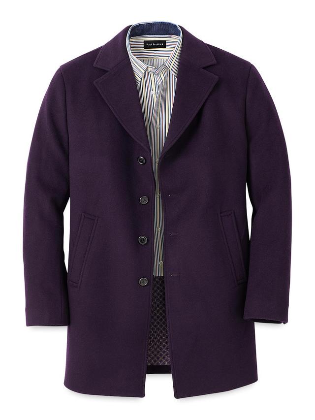 Wool Topcoat - Purple Product Image