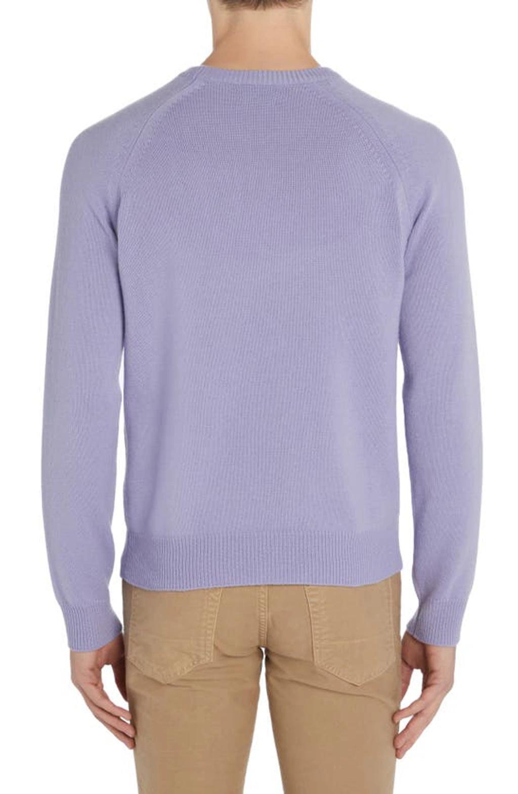 Cashmere Saddle Sweater In Light Lavander Product Image