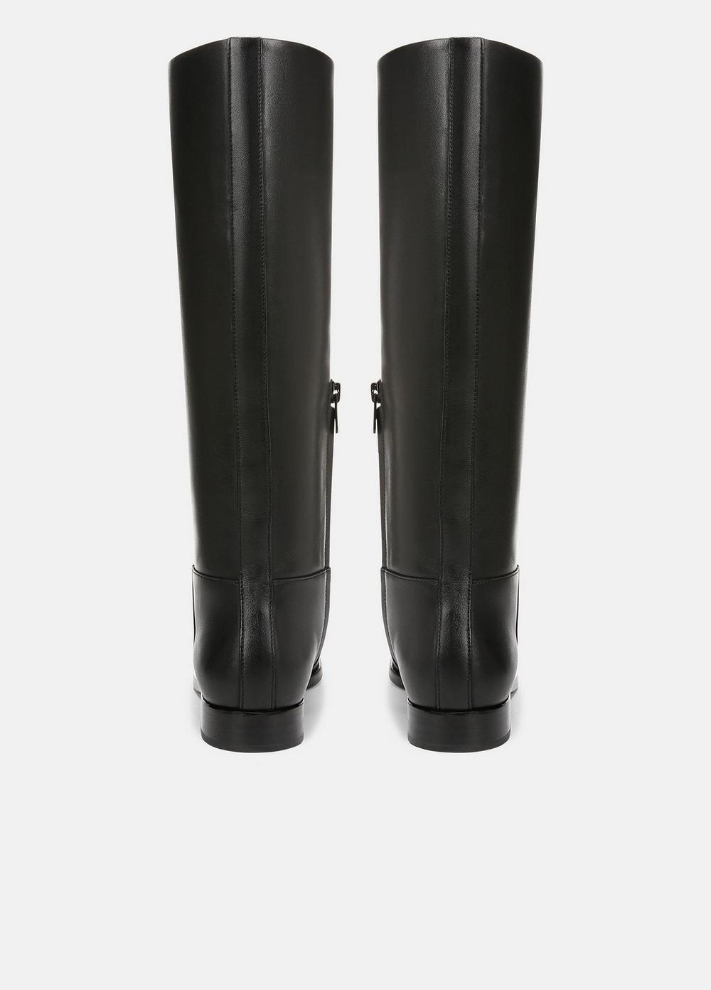 Womens Margaret Leather Riding Boot, Black, Size 9.5 Vince Product Image