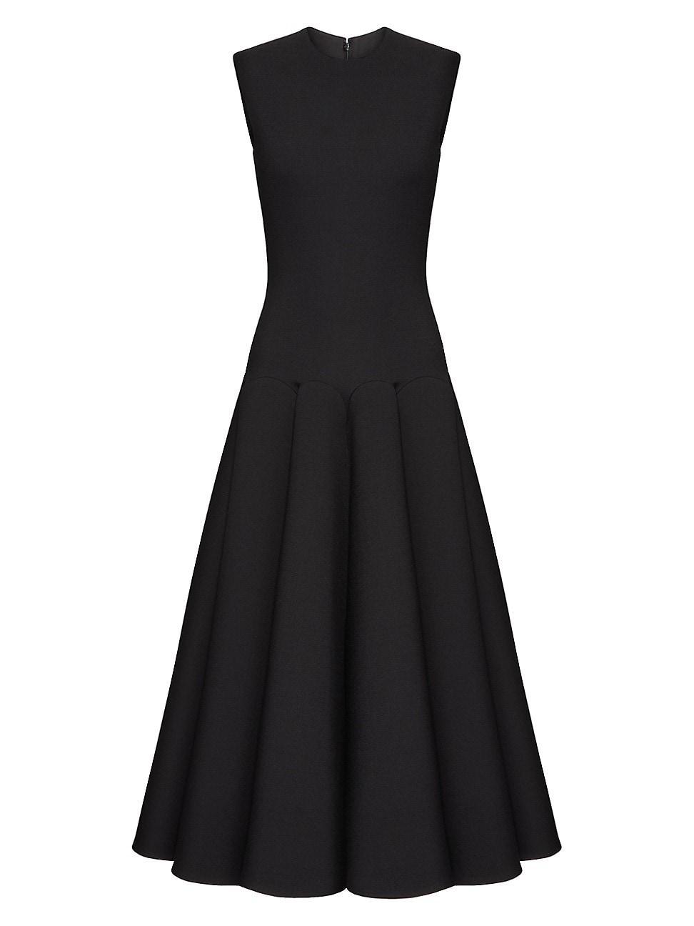 Womens Luxury Crepe Midi Dress Product Image