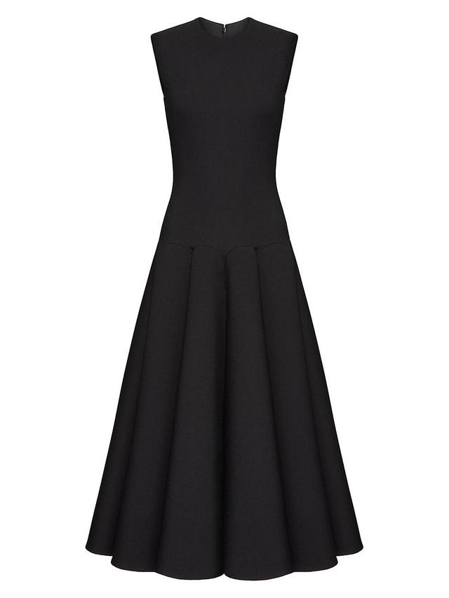 Womens Luxury Crepe Midi Dress Product Image