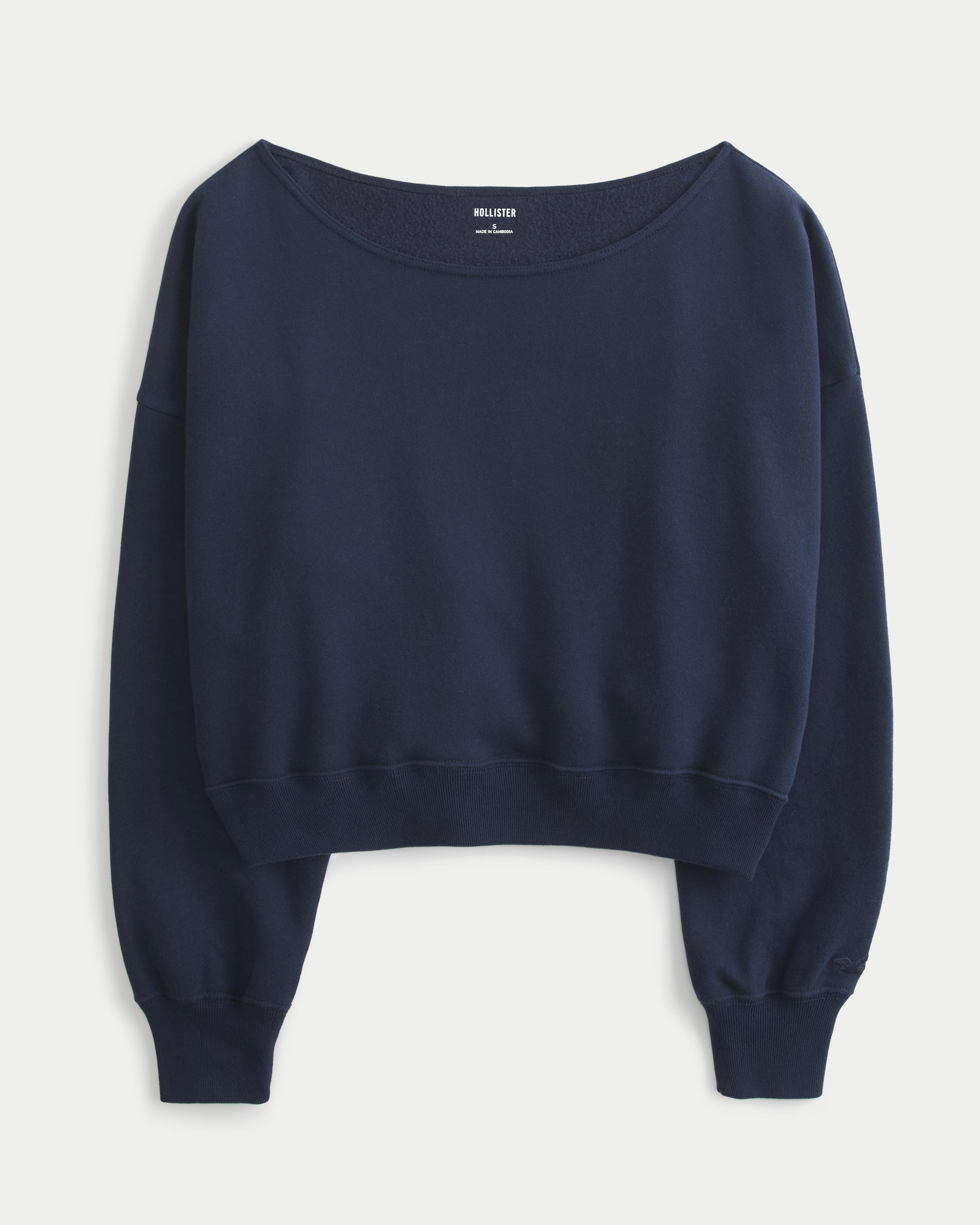 Easy Off-the-Shoulder Sweatshirt Product Image