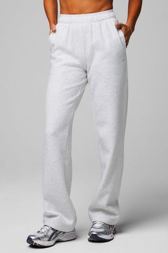 Cozy Fleece Wide Leg Sweatpant Product Image