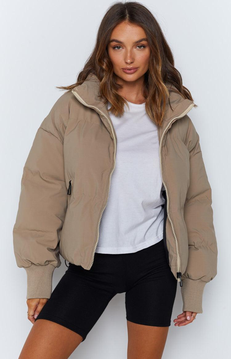 Remi Puffer Jacket Nude Product Image