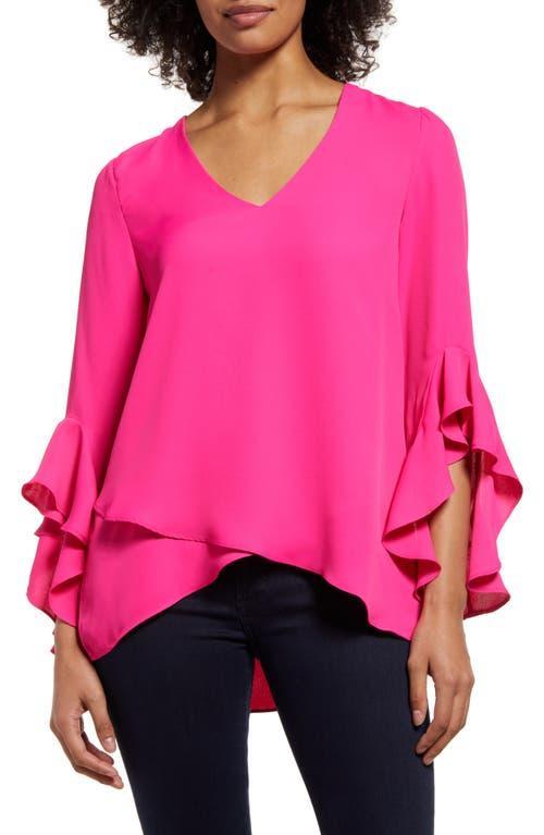 Vince Camuto Flutter Sleeve Tunic Product Image