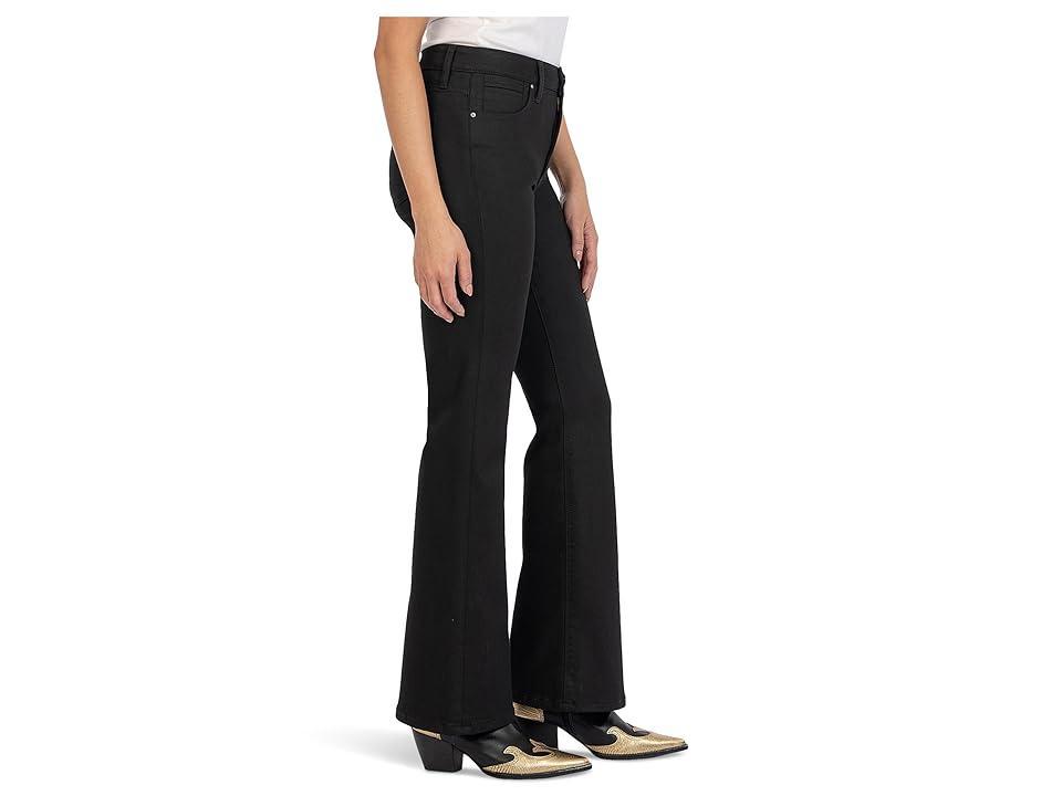 KUT from the Kloth Stella High-Rise Fab Ab Flare Black) Women's Jeans Product Image