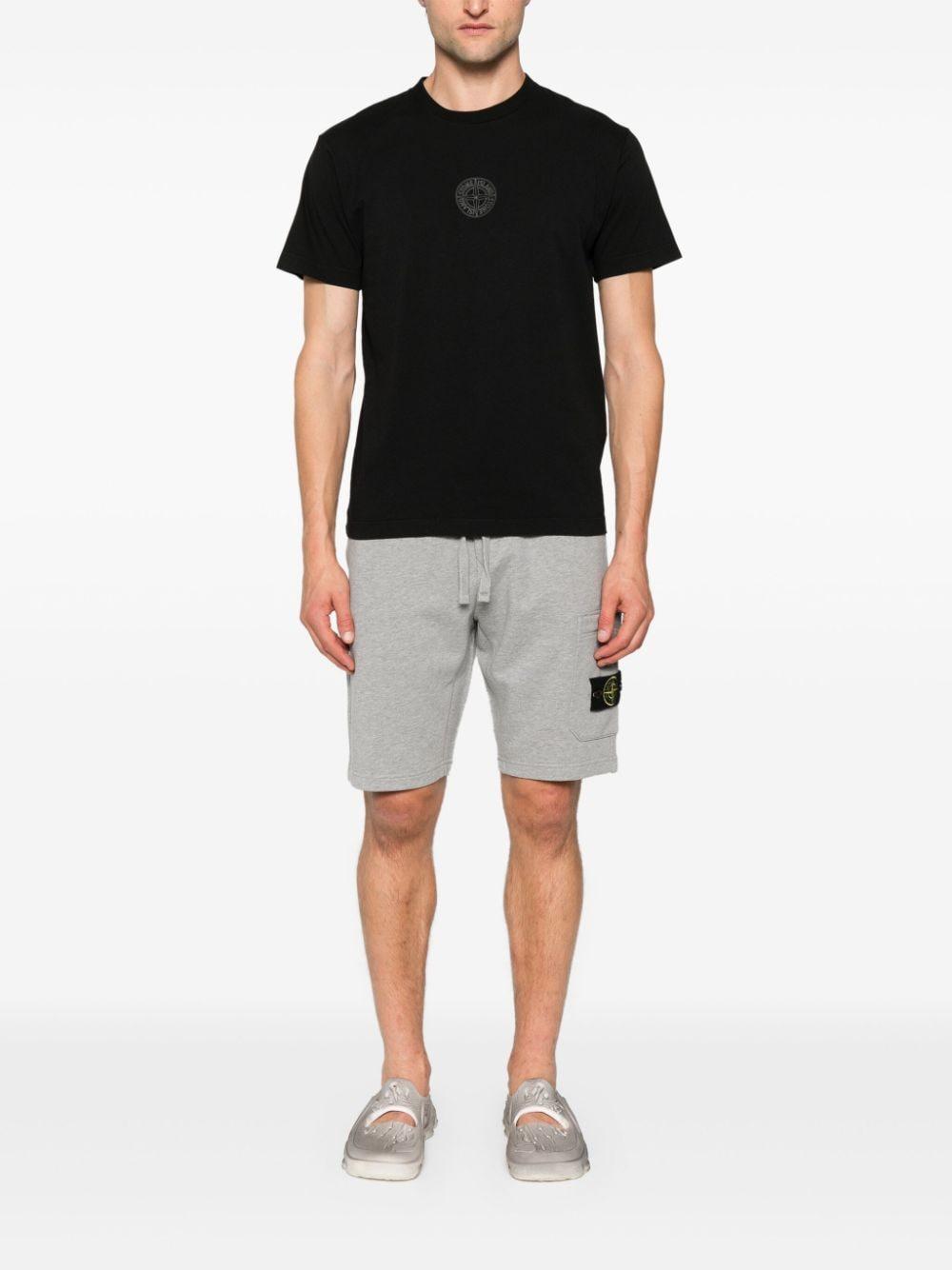 Compass-print Cotton T-shirt In Black Product Image