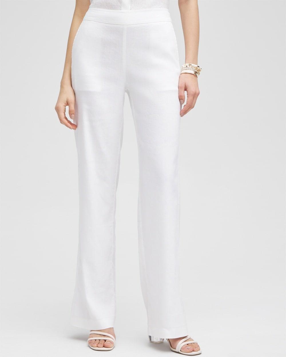 Wide Leg Linen Pants Product Image