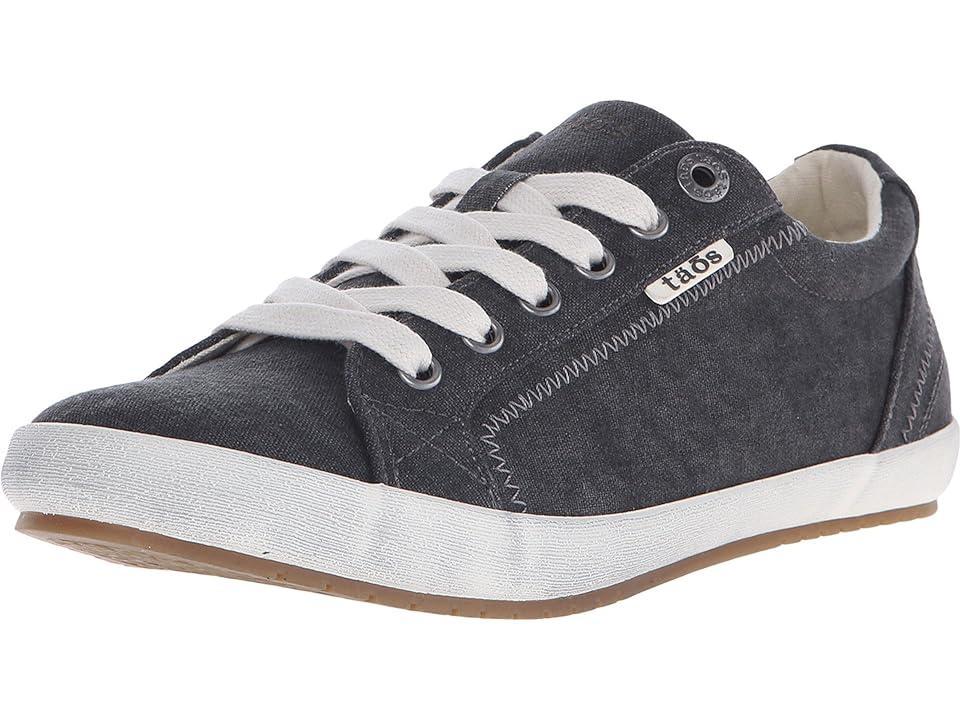 Taos Footwear Star (Charcoal Washed Canvas) Women's Lace up casual Shoes Product Image