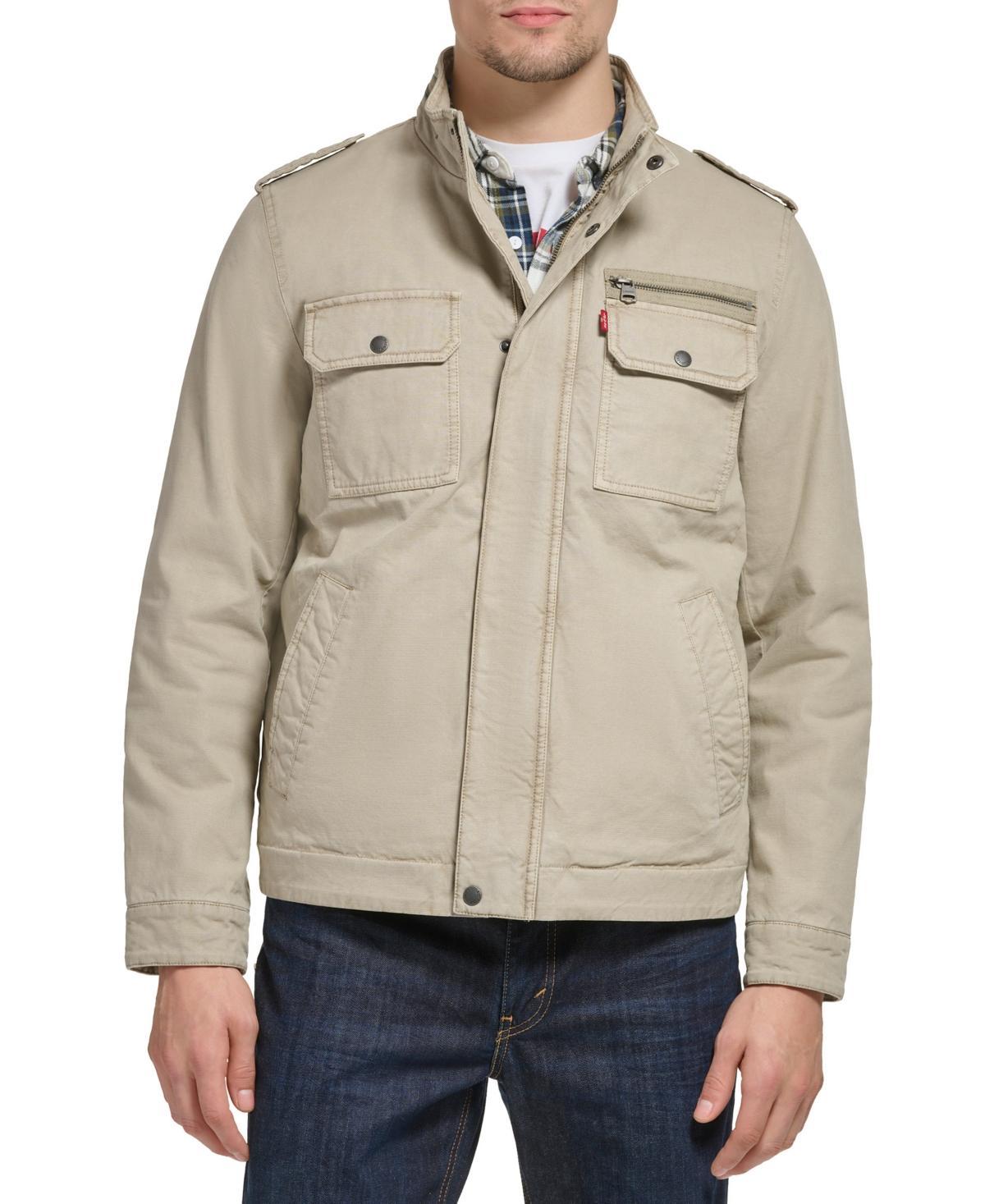 Mens Levis Cotton Filled Military Jacket Product Image