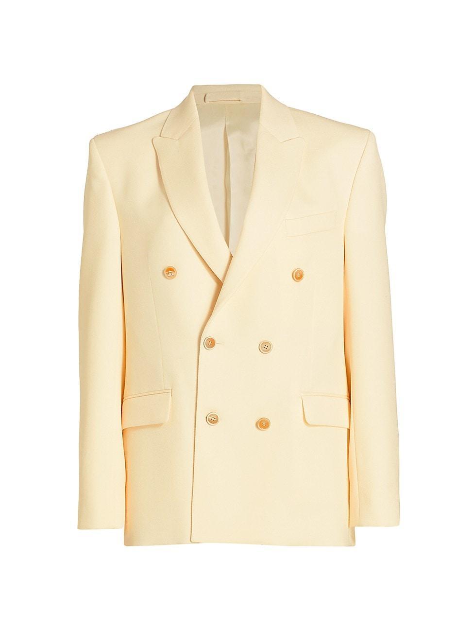 Womens Double-Breasted Wool Blazer Product Image