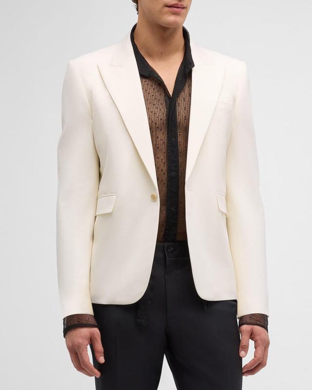 Mens Single-Button Tuxedo Jacket Product Image