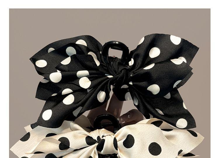 Dotted Bow Hair Claw Product Image