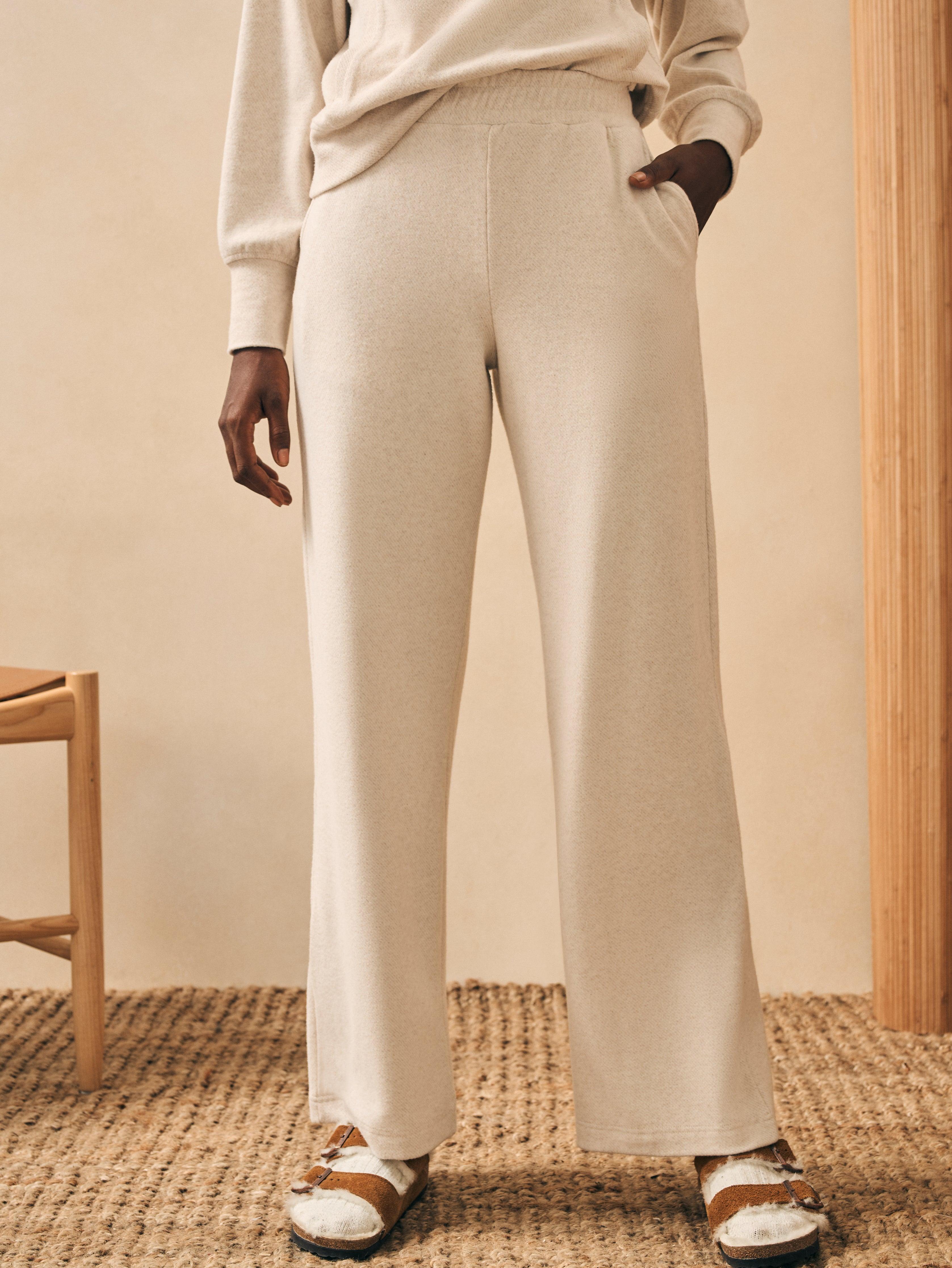 Legend™ Lounge Wide Leg Pant - Off White Female Product Image