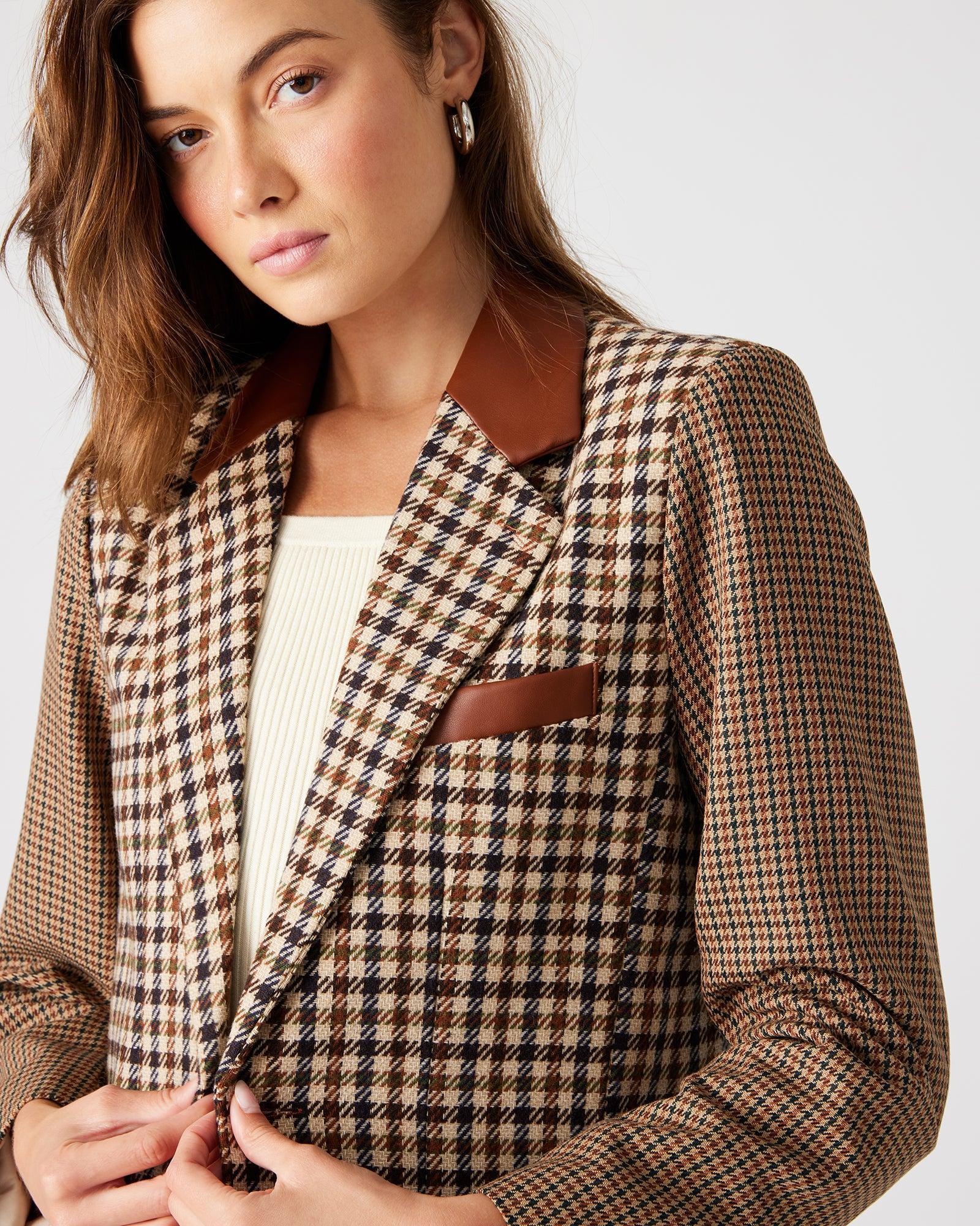 CAROLINA BLAZER BROWN MULTI Female Product Image