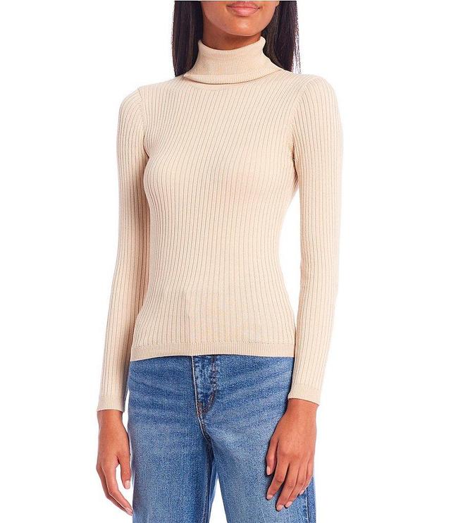 Copper Key Ribbed Turtleneck Sweater Product Image