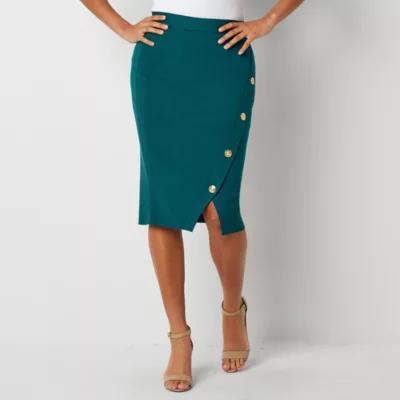 Bold Elements Womens Mid Rise Pencil Skirt Product Image