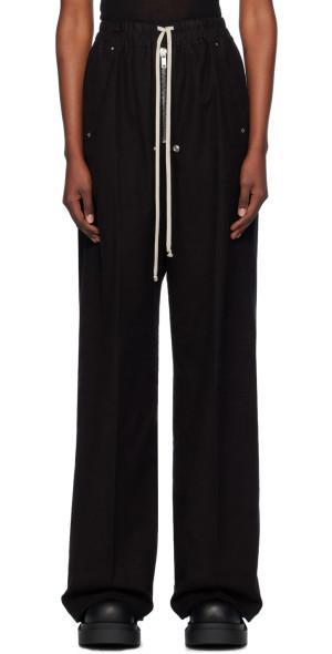 Rick Owens Black Porterville Wide Bela Lounge Pants Product Image