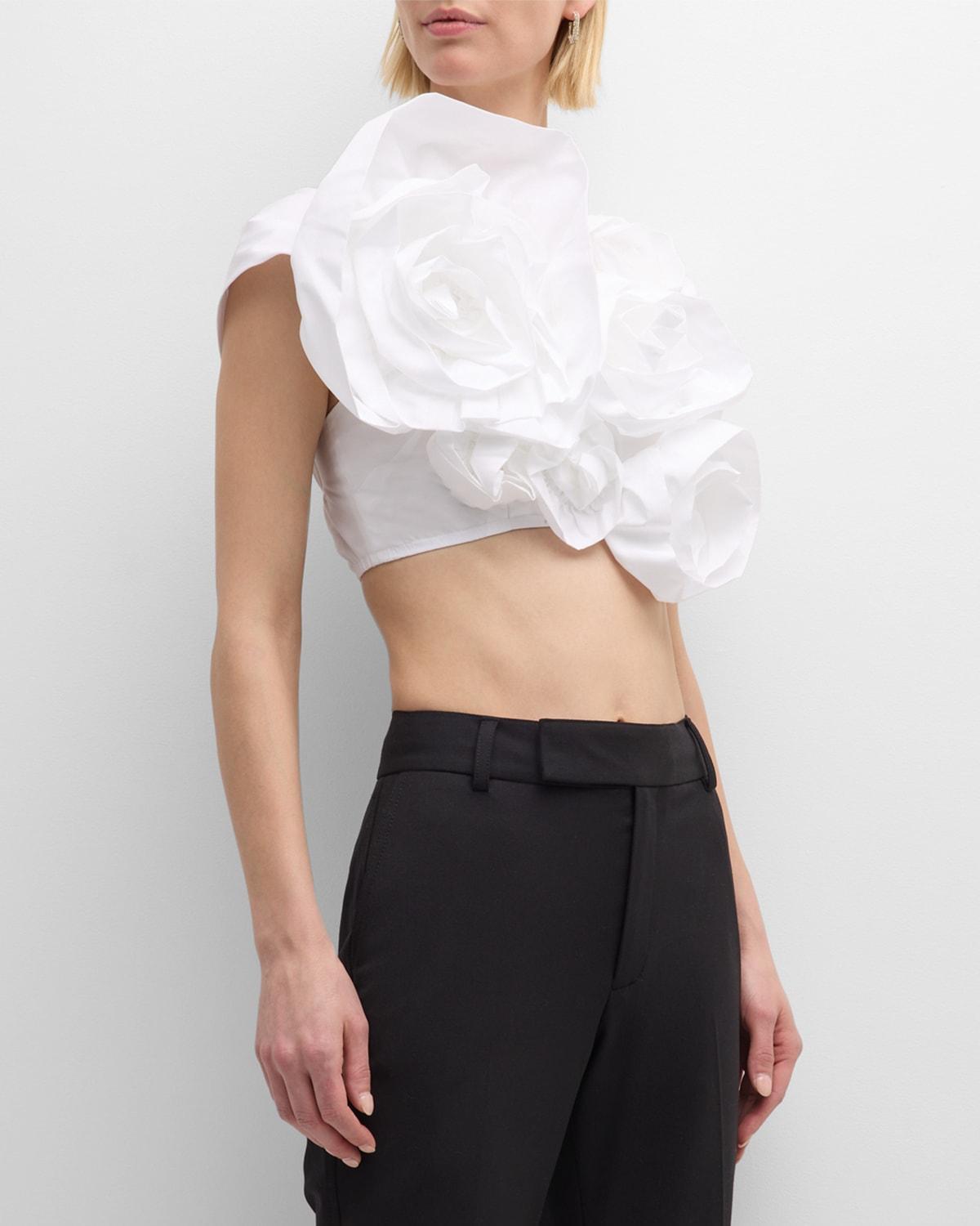 Clustered Rose Crop Top Product Image