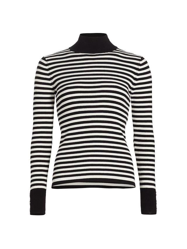 Womens The Lex Striped Turtleneck Sweater Product Image