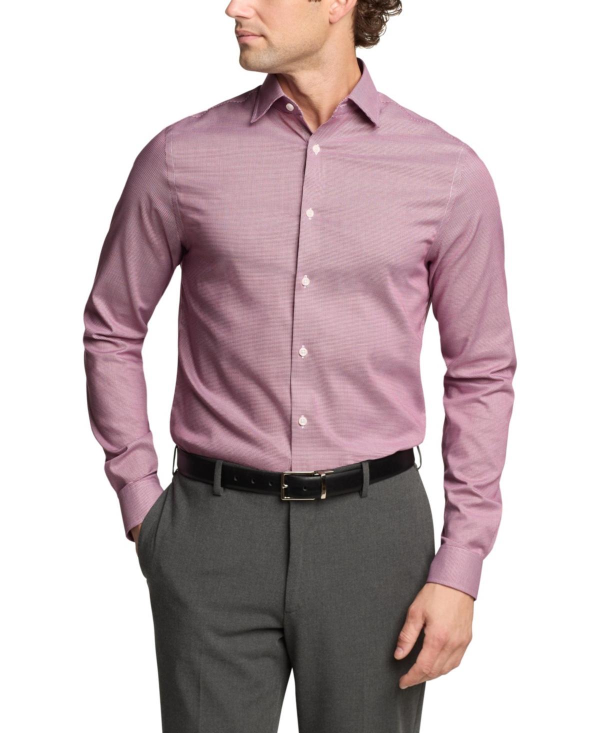 Michael Kors Mens Regular Fit Comfort Stretch Ultra Wrinkle-Resistant Solid Dress Shirt Product Image