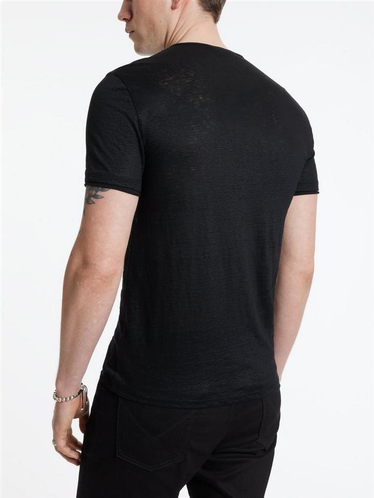 John Varvatos Bleeker Henley Tee Male Product Image