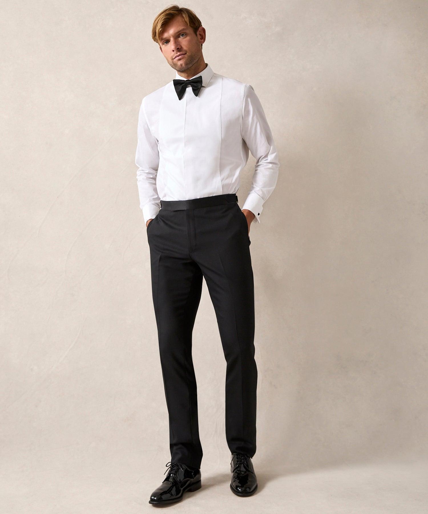 Italian Tuxedo Trouser in Black Product Image