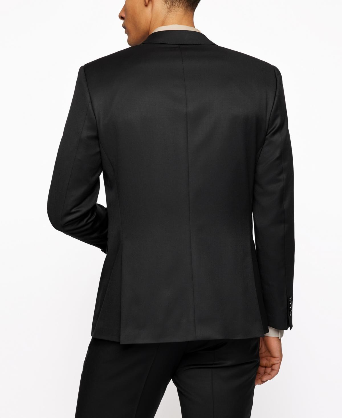 Boss Men's Single-breasted Jacket In Black Product Image