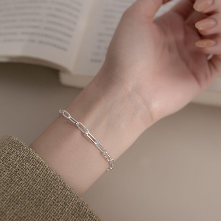 925 Sterling Silver Chain Bracelet Product Image