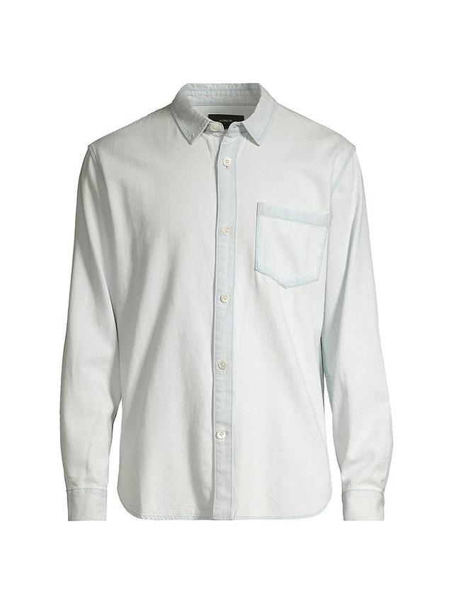 Mens Denim Relaxed-Fit Shirt Product Image