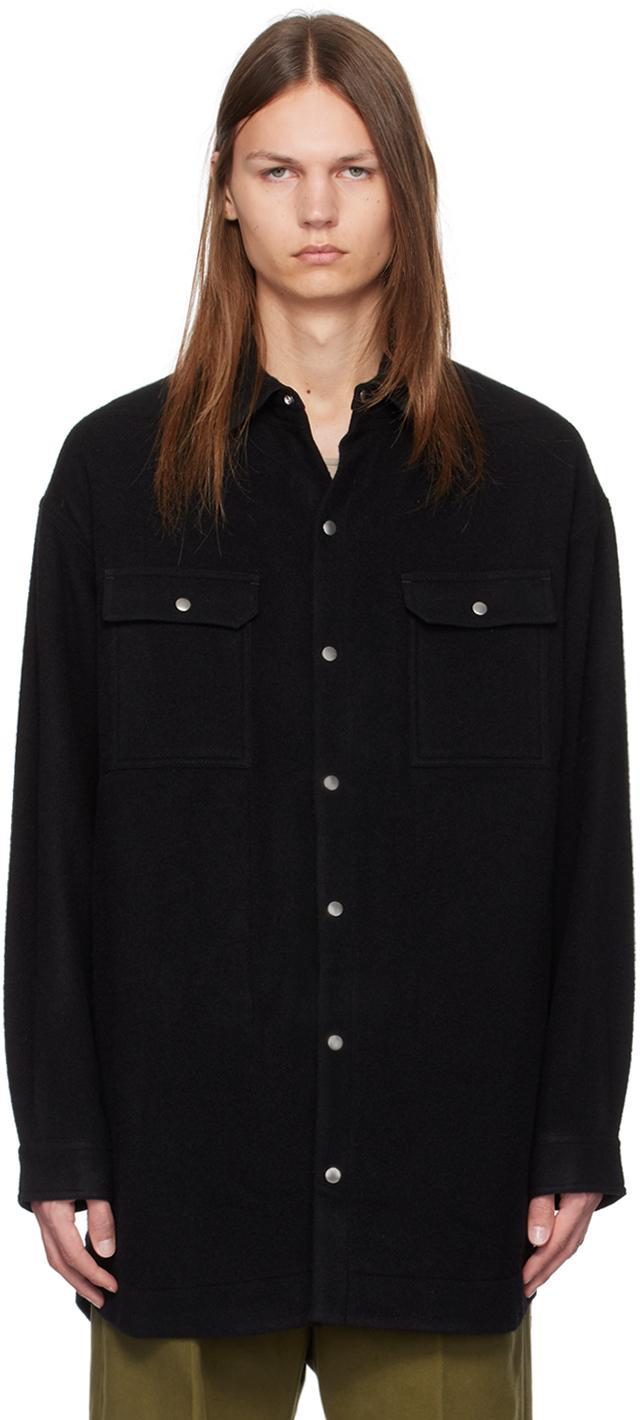 Black Oversized Shirt In 09 Black Product Image