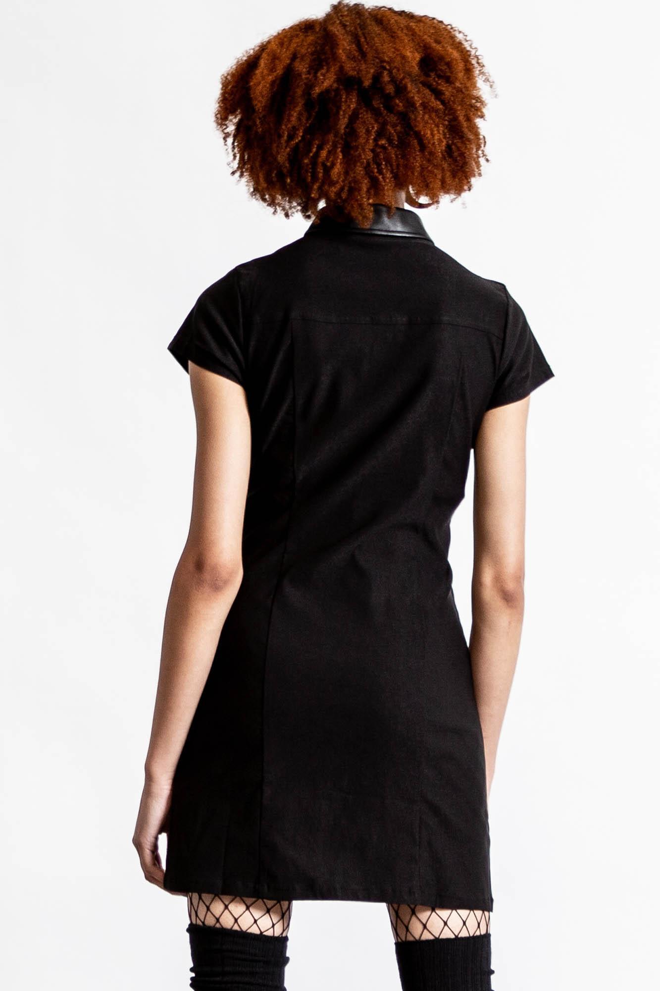 All Attitude Cut-Out Dress [B] / Black / 74% Rayon 22% Nylon 4% Elastane Product Image