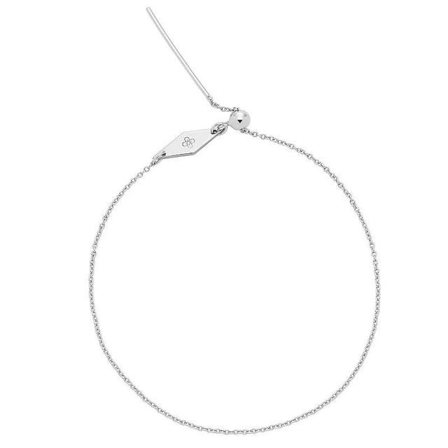 PRIMROSE Sterling Silver Adjustable Cable Sliding Bracelet, Womens Product Image