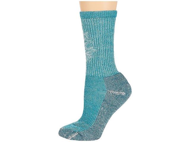 Smartwool Classic Hike Light Cushion Leaf Pattern Crew (Twilight Blue) Women's Crew Cut Socks Shoes Product Image