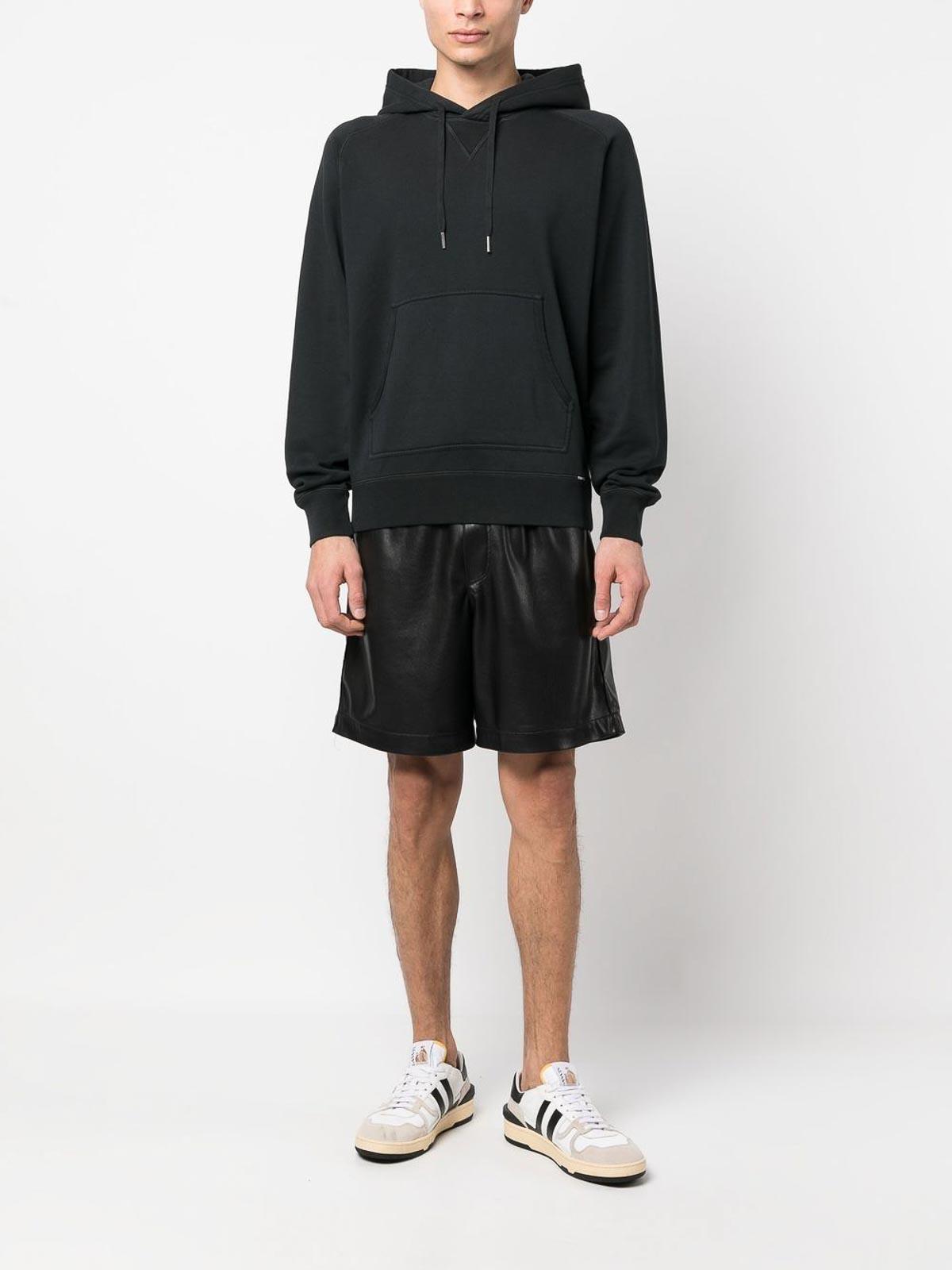 TOM FORD Drawstring Pullover Hoodie In Negro Product Image