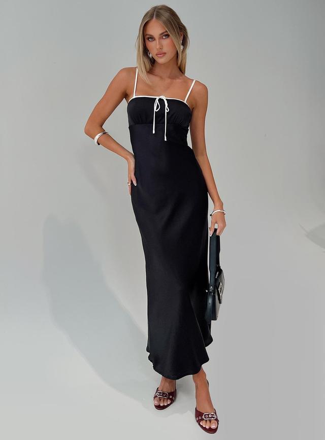 Vasiliki Maxi Dress Black / White Product Image