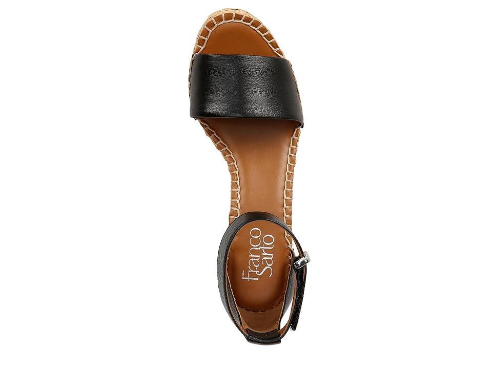 Franco Sarto Clemens Raffia Espadrille Wedge Heel Sandals Leather) Women's Sandals Product Image