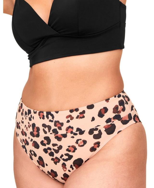 Adore Me Plus Size Nina Swimwear High-Waist Bikini Bottom Product Image