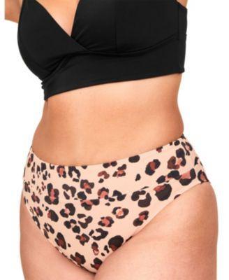 Nina Womens Plus-Size Swimwear High-Waist Bikini Bottom Product Image