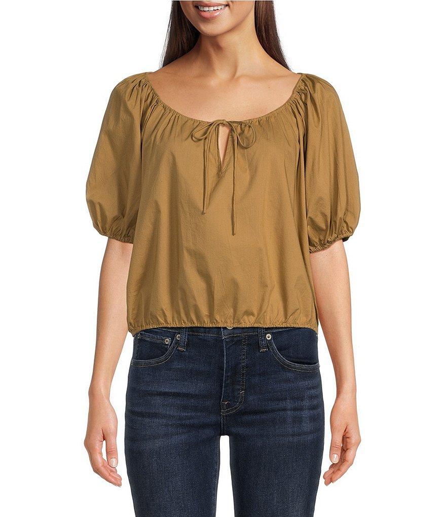 Lucky Brand Scoop Neck Short Sleeve Top Product Image