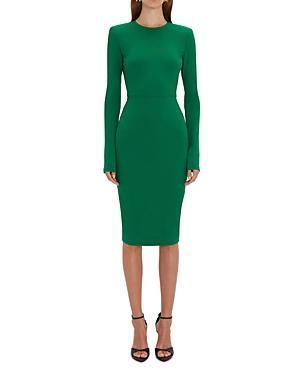 Sheath Wool Midi Dress Product Image