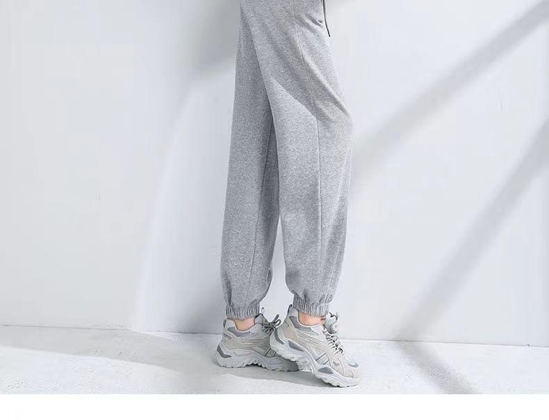 High Waist Plain Sweatpants Product Image