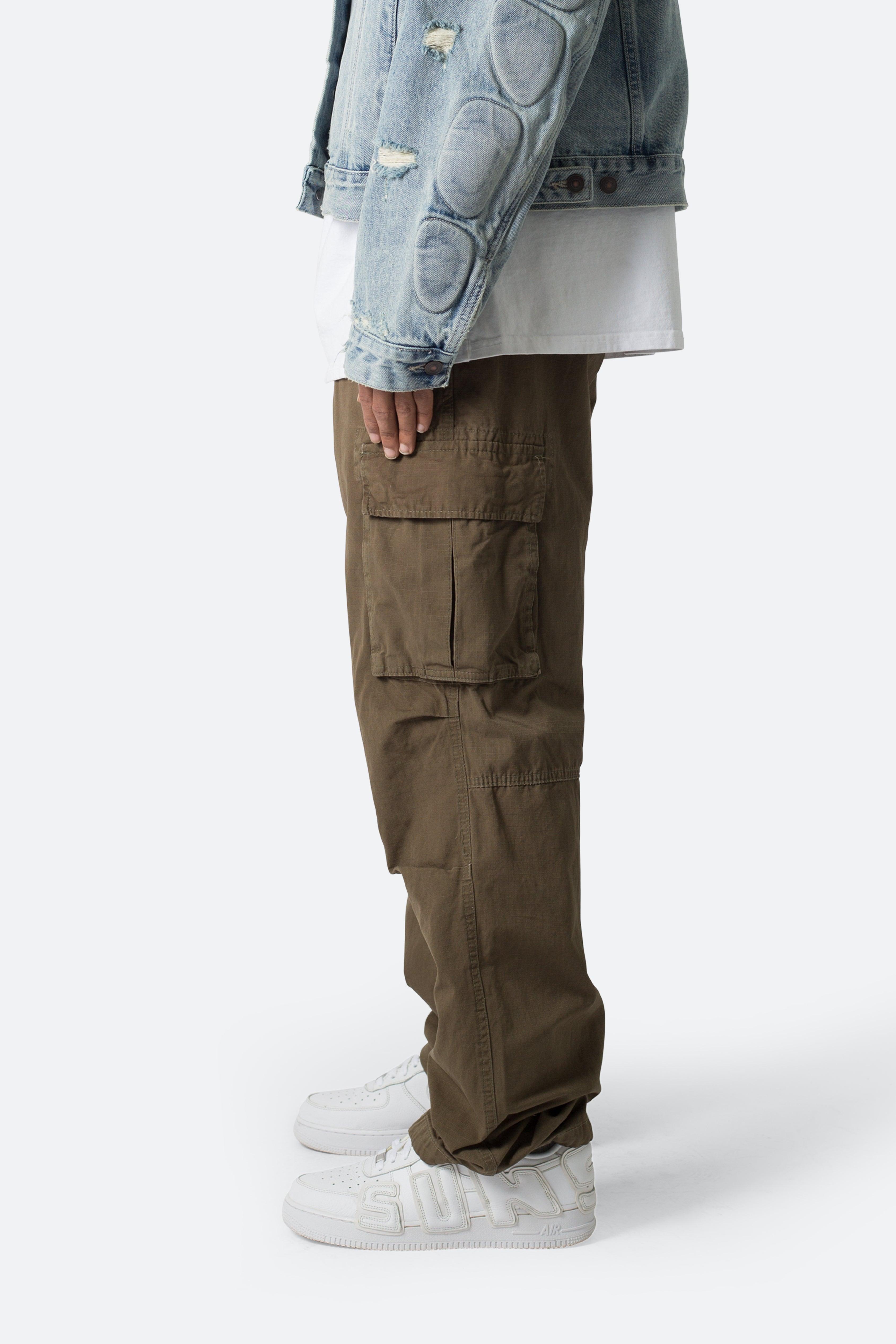 Ultra Baggy Vintage Cargo Pants - Olive Product Image