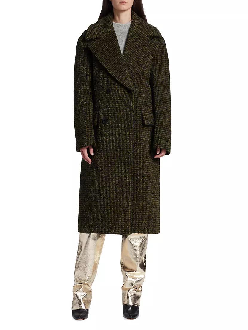 Bouclé Wool Long Coat Product Image