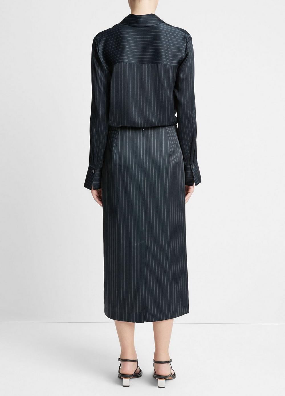 Pinstripe Lean Pencil Skirt Product Image