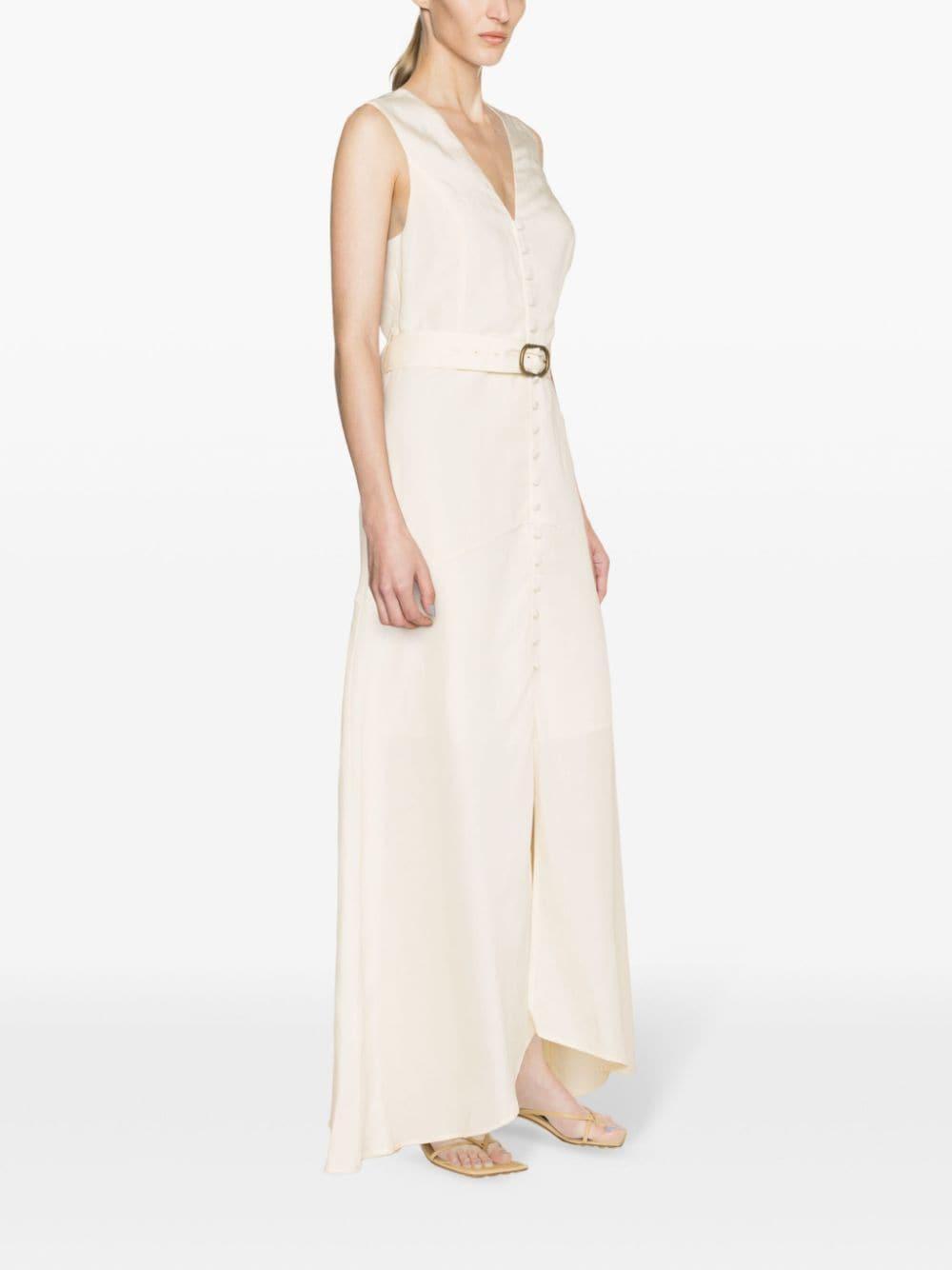 V-neck buttoned maxi dress Product Image