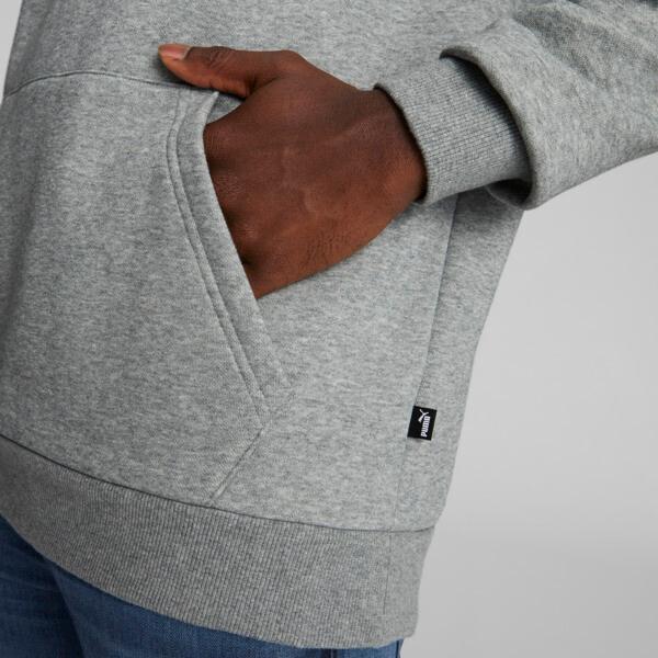 PUMA Big Cat Men's Logo Hoodie in Medium Grey Heather Product Image