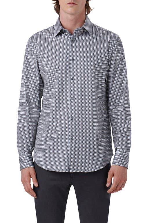 Bugatchi James OoohCotton Arrow Stripe Print Button-Up Shirt Product Image