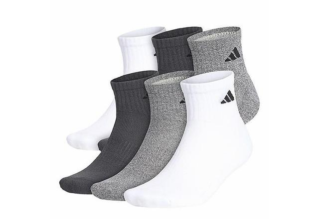 Adidas Men's Athletic Cushioned Quarter Socks 6 Pairs Product Image