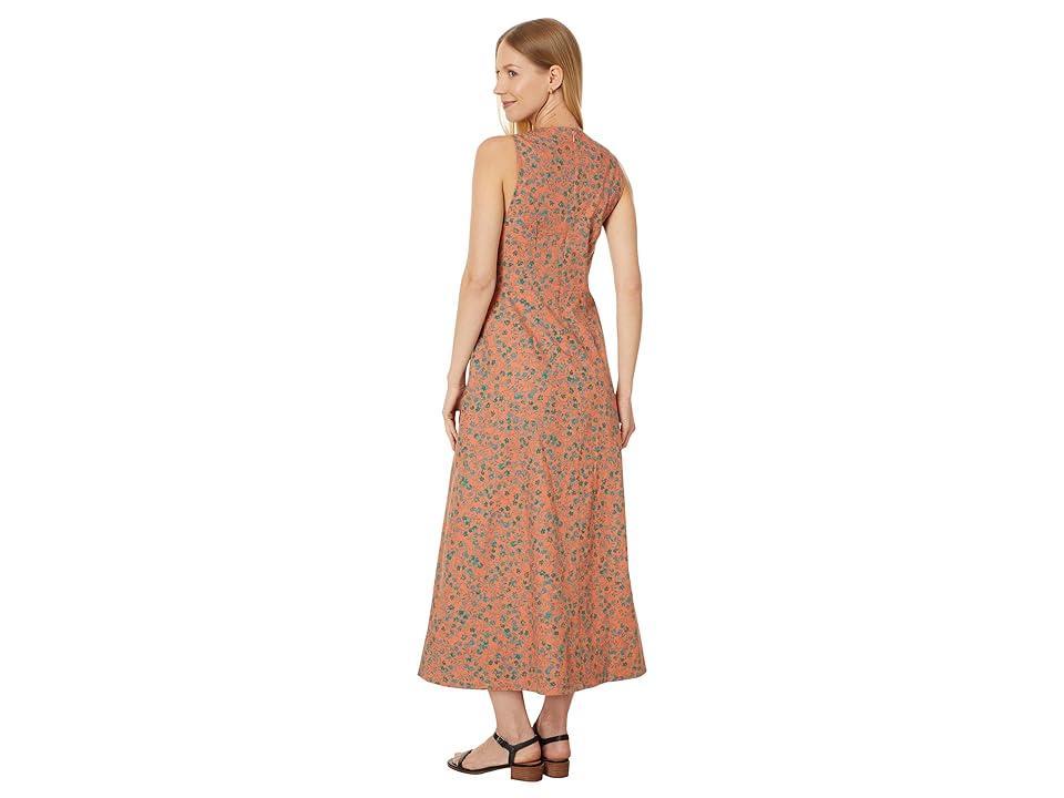 Madewell Floral Twist Front Poplin Midi Dress Product Image